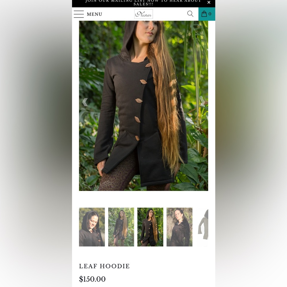 Nectar Creations, Leaf Hoodie — image 6 of 8